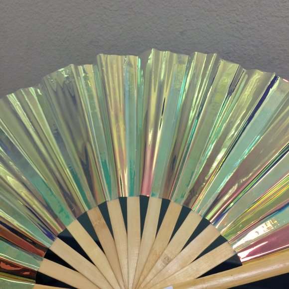 PRE-LOVED LASR - Liquid Shockwave Iridescent Fluid Rave Fan- MISC017 - Picture 9 of 10